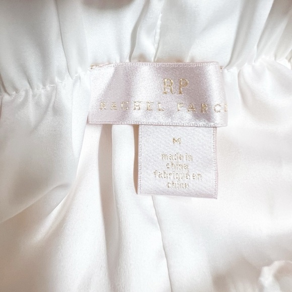 Rachel Parcell Pink Gingham Chiffon Sheer Puff Sleeve Top and Tiered Skirt Set - Picture 5 of 8